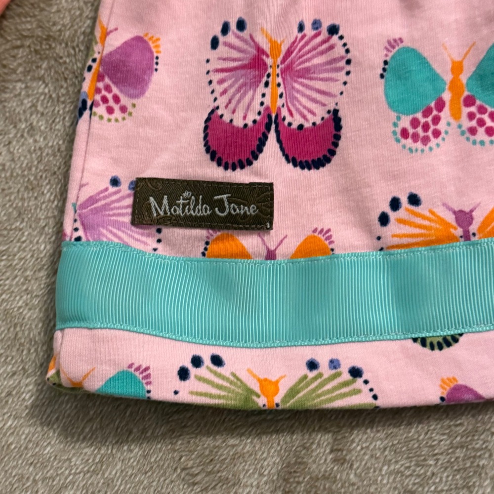 Matilda Jane The Adventure Begins Butterfly Floral Ruffle Tunic Top 6-12M - Picture 8 of 8